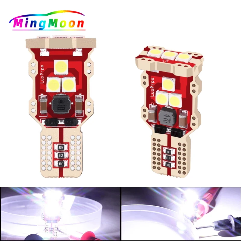 

10PCS Universal Automobile LED Brake Light Trunk Cargo Area Light 921 912 T15 LED Back Up Reverse Light Bulbs 6000K Xenon White