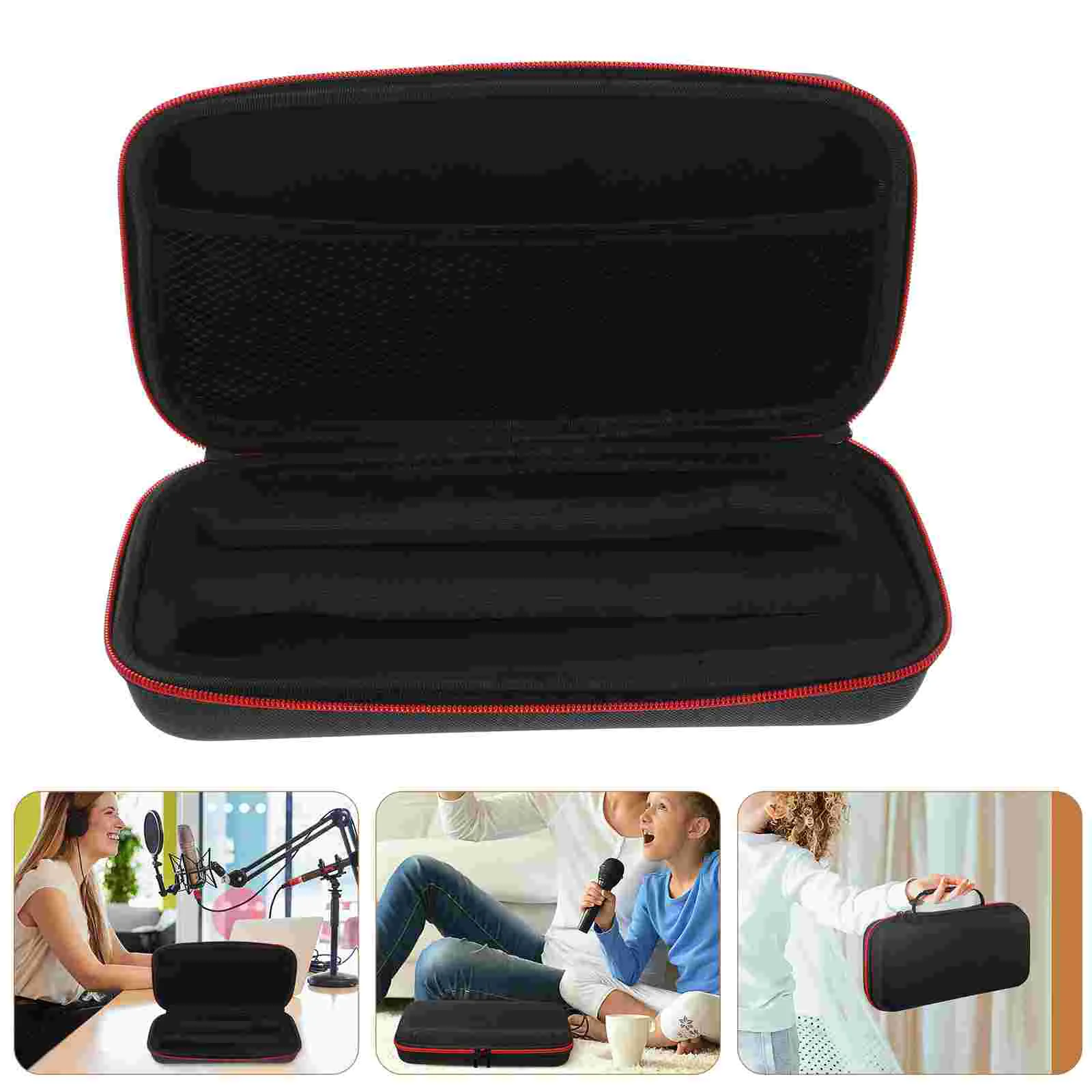 

Wireless Mics Microphone Storage Bag Protective Case Carrying Mobile Holder Cloth Travel Dj accessories