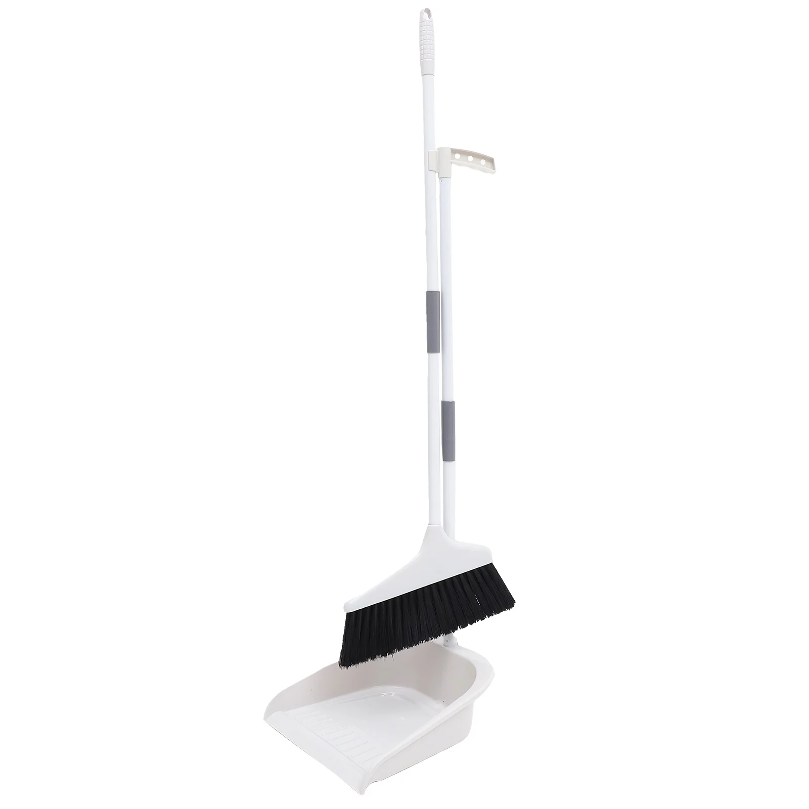 

Broom Dust Pan Long Handle Cleaning Stable Dustpan Stainless Steel Floor Tool White Office