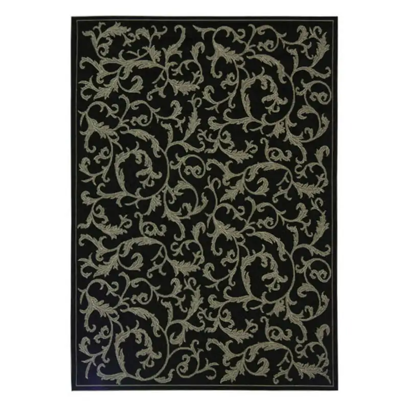 

Modern Beautiful Kevin 7'10" Square Natural/Brown Floral Indoor/Outdoor Area Rug for Home Decor, Perfect for Any Room in Home.