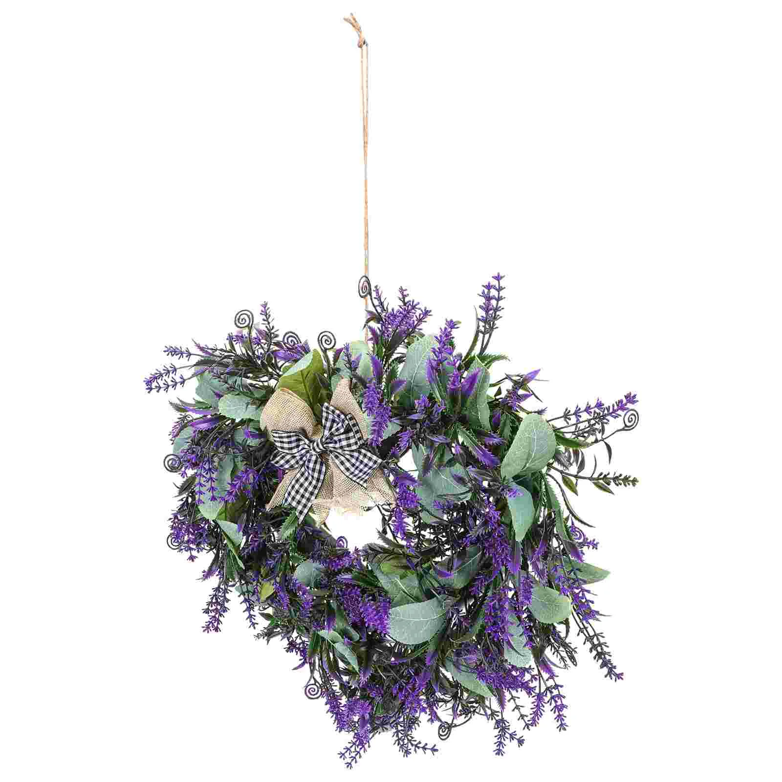 

Simulation Lavender Hanging Wreath Valentine's Day Party Garland Pendant