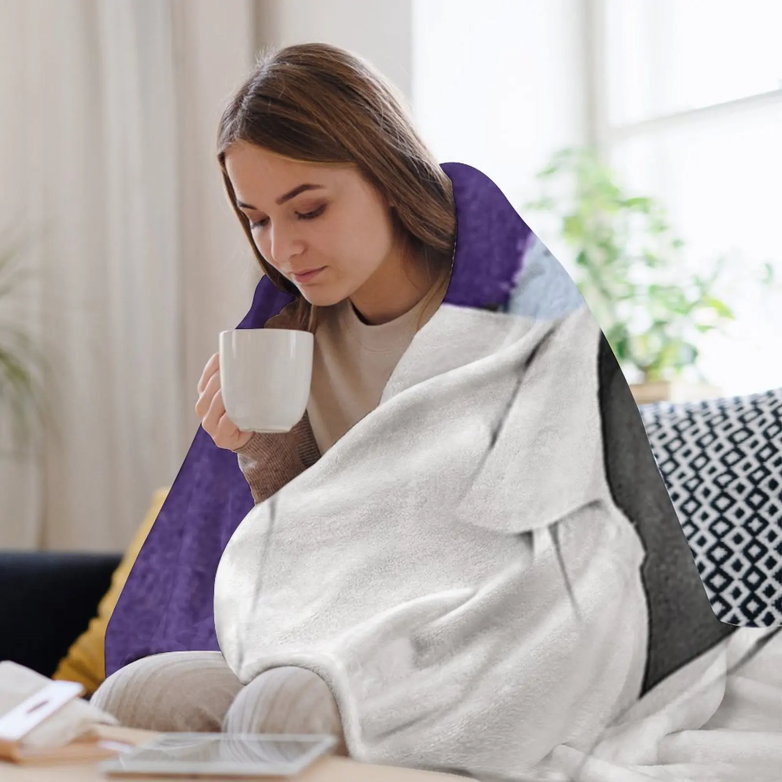 Грегори Пек на синем фоне пледы кровать модное тяжелое одеяло для сна спальный