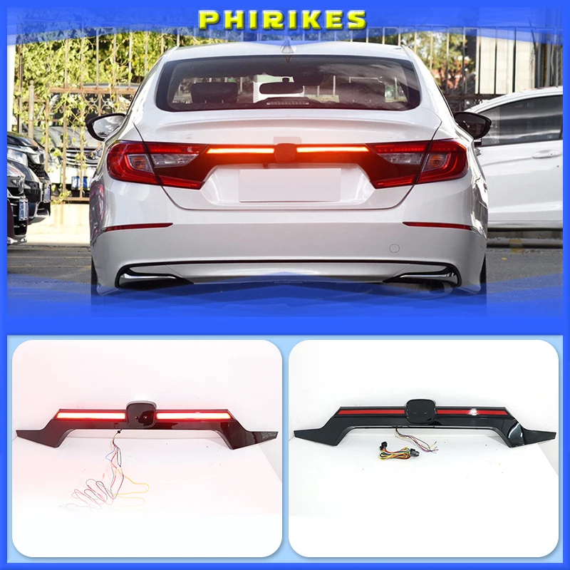 

Автомобильный Стайлинг, задние фонари для Honda Accord 2018 2019, задние фары DRL + Динамический сигнал поворота + тормоз + фонарь