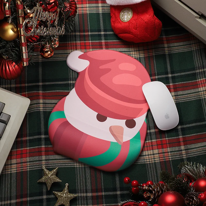 

Cute Cartoon Mouse Pad Merry Christmas Gift Ergonomic Non-Slip Rubber Hand Rest Mousepad Office Gamer Gaming Game Mouse Pads