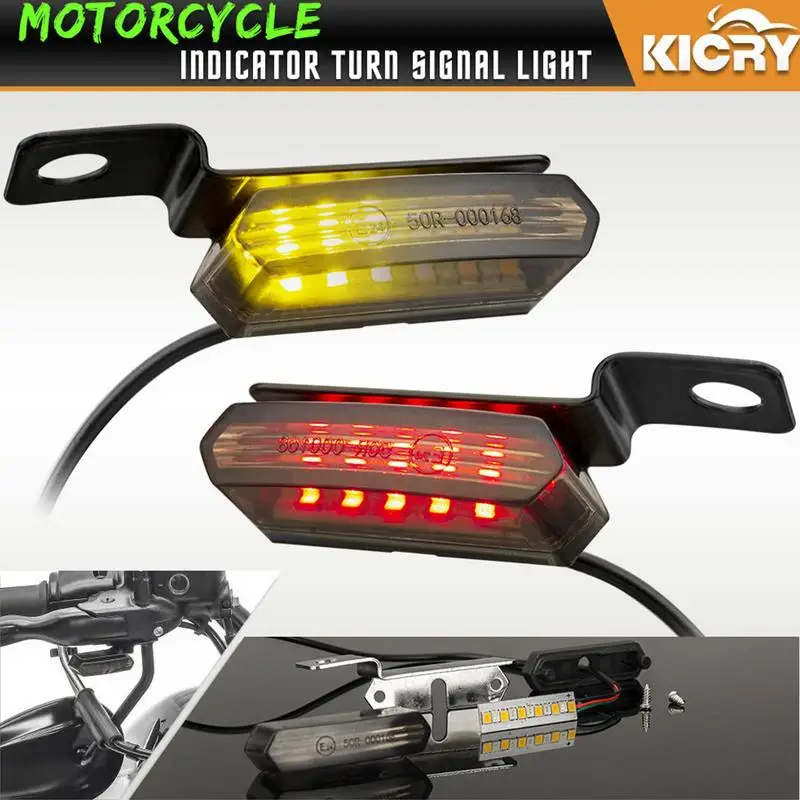 

Motorcycle Turn Signals LED Flashing Indicator Blinker Lamp Sturdy Waterproof Daytime Running Lights Accessories For Motorbike