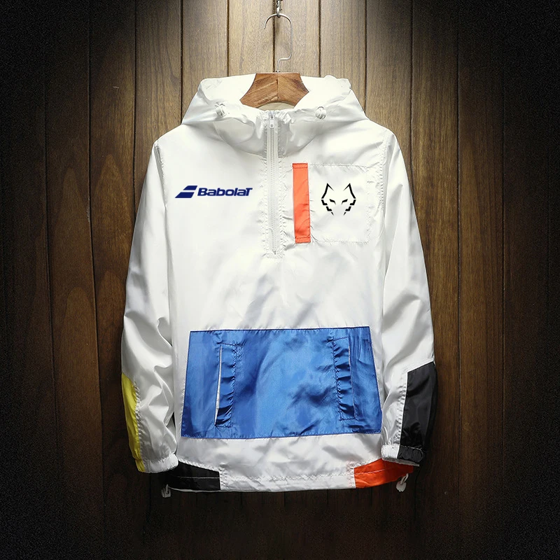 

Толстовка Мужская теннисная с цветочным принтом, пэчворк, худи на молнии, эластичная Дизайнерская одежда для тенниса, спортивная одежда, теплая одежда для гольфа