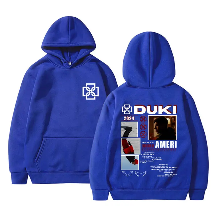 Rapper Duki Antes De Ameri Graphic Hoodie Male Fashion Oversized Sweatshirt Men Women's Casual Fleece Cotton Pullover Hoodies