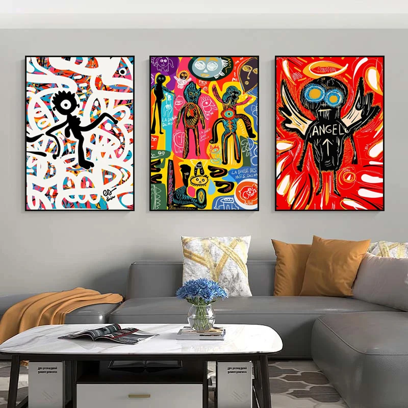 

Nordic Abstract Art Picasso Style Colorful Figure Face Canvas Poster Wall Art Canvas Painting for Living Room Home Decor Picture