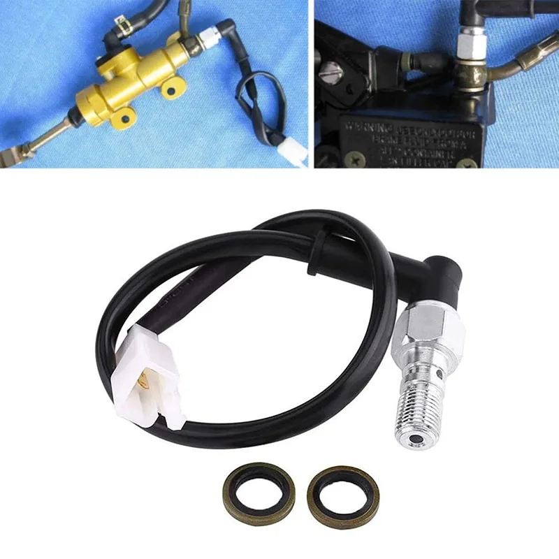 

M10 1.0/1.25MM Motorcycle Hydraulic Brake Pressure Rear Light Switch Hollow Bolt Motocicleta Accessories Hydraulic Brake Switch