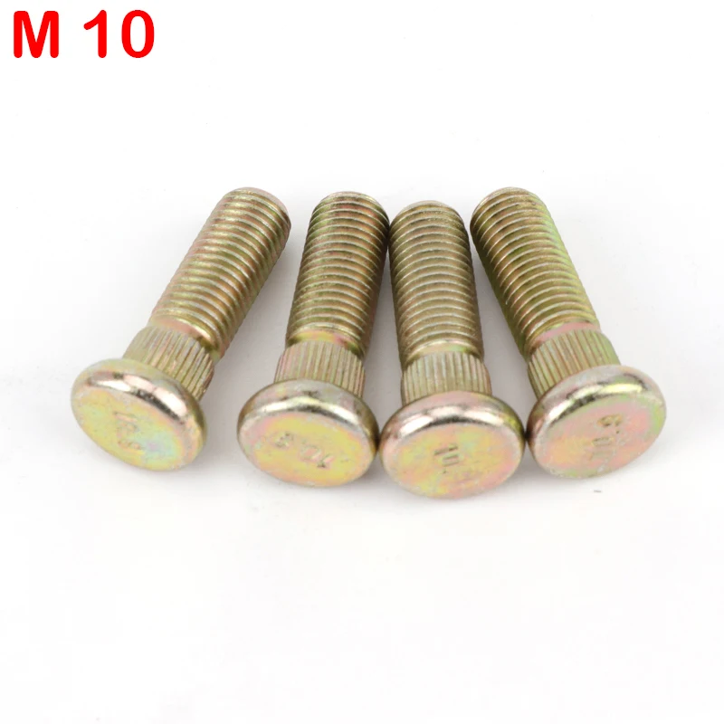 

4 шт./лот 10,9 стальной шлицевой винт M12 * 1,25 M10 * 1,25 M8 * 1,25 шпилька ступицы колеса для ATV UTV Buggy Kart Quad Bike Parts