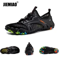 jiemiao new water sport shoes for men aqua shoes summer breathable mesh beach sandals women quick dry upstream shoes