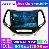 joying 10 1 inch autoradio fm audio stereo android 10 0 car navigation system steering wheel head unit for jeep cherokee 2014