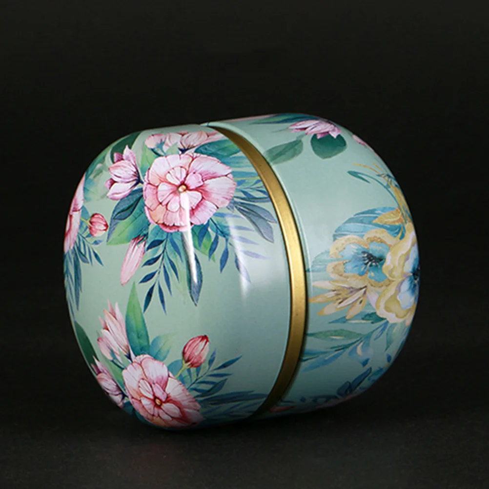 Контейнеры для пищевых продуктов с крышками круглая банка листьями чая нежная