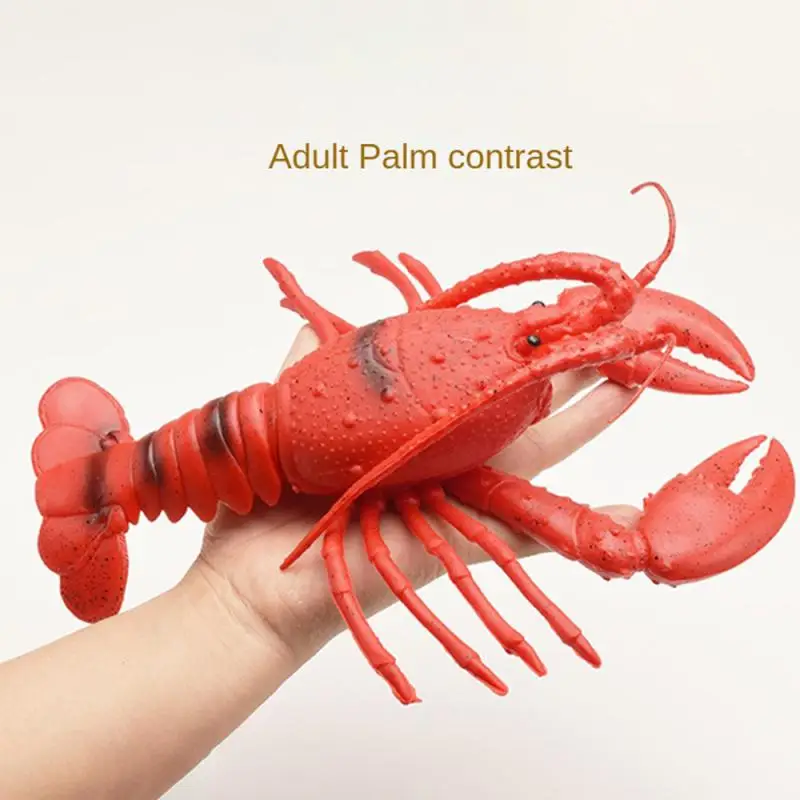 

Children Toy Soft Rubber Lobster Realistic Scene Props Educational Toys 4-6 Years Old Bb Voice Pinch Call Simulation Model