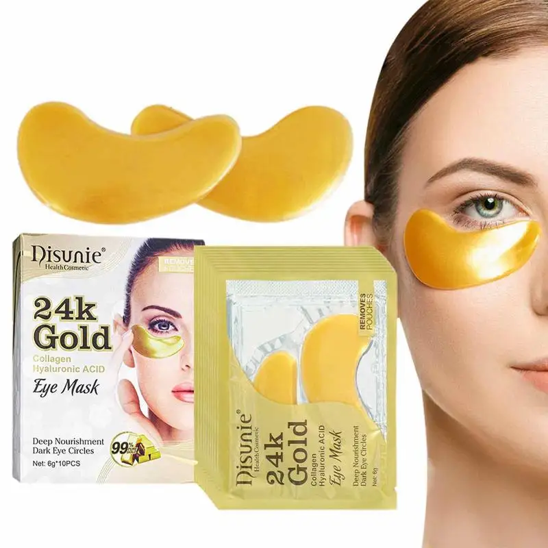 

Коллагеновые патчи для глаз с гиалуроновой кислотой, 24K