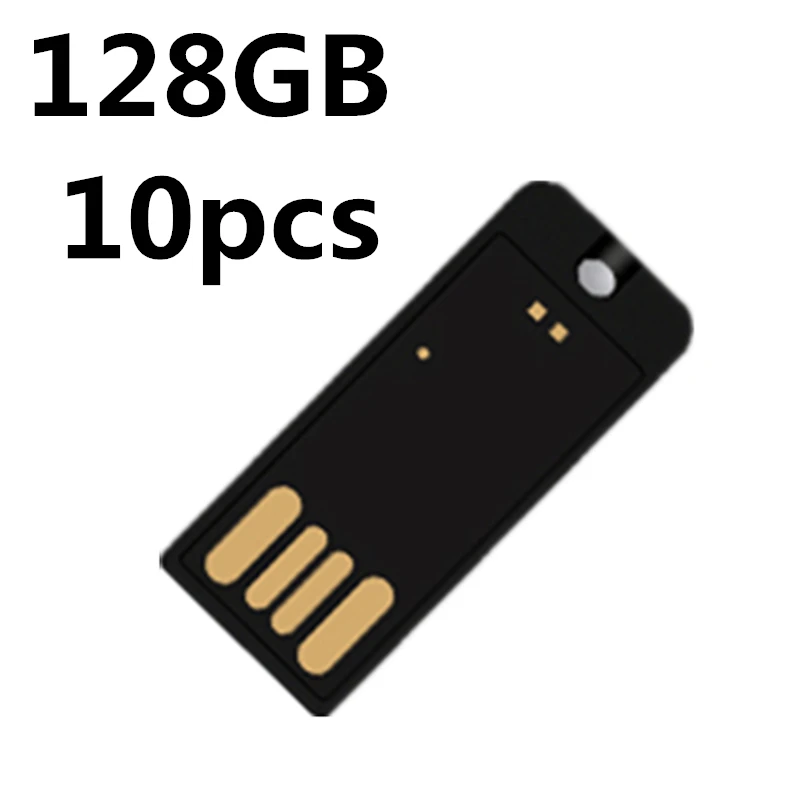 

10 шт., высокоскоростной USB флеш-накопитель на 128 ГБ