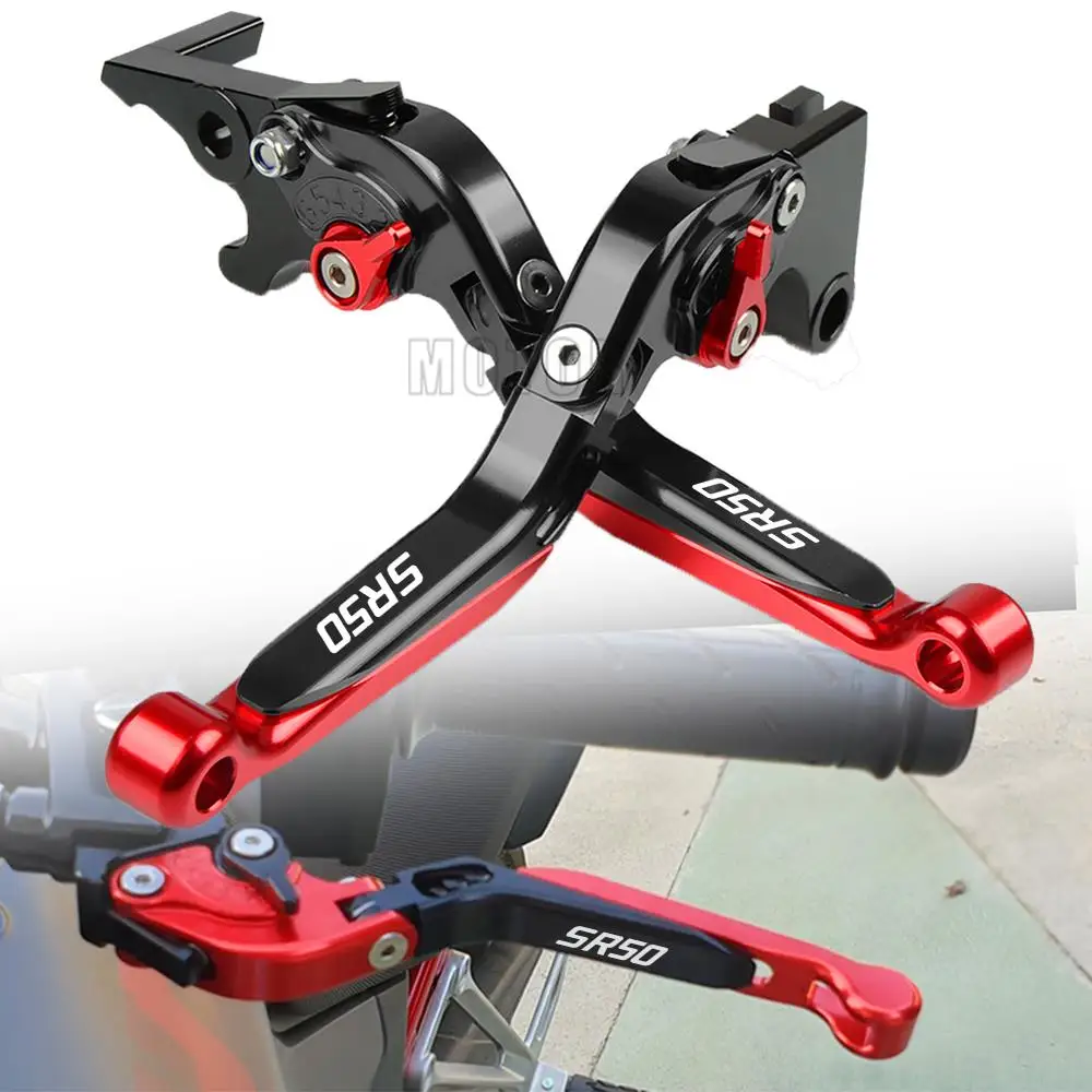 

Scooter Motorcycle Extendable Folding Brake Clutch Lever CNC Handlebar For APRILIA SR50 SR 50 MY 2014-2019 2015 2016 2017 2018