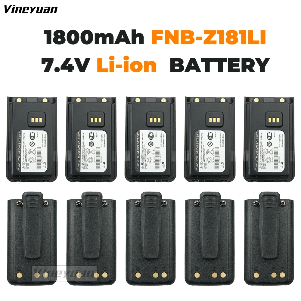 Batería recargable de Radio bidireccional, 10 piezas, 7,4 V, 1800mAh, para Vertex EVX-C31, VZ-30, VZ-30-D0-5, VZ-30-G6-4