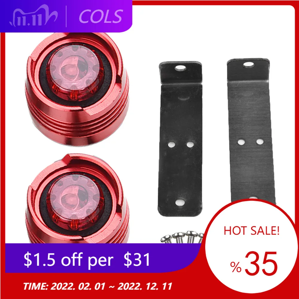 1 Pair Electric Scooter Taillight Rear Warning Light Lamp For Xiaomi Mijia M365 Black/Red/Blue/Silver/Gold