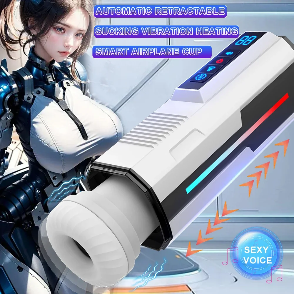 Автоматическое сосание мужской мастурбатор чашка Телескопический вибратор