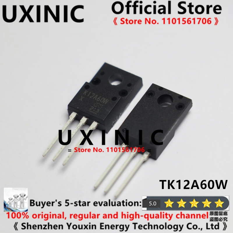 

UXINIC 100% New Imported OriginaI TK20A60W K20A60W TO-220F MOS 11.5A 15.8A 20A 600V