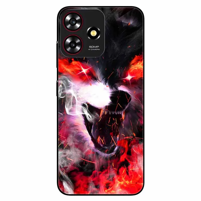 Чехол для смартфона ZTE Blade A73 4G черный мягкий силиконовый чехол из ТПУ Axon 50 Lite / V50