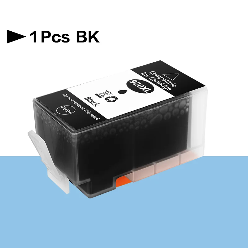 Для HP920 920XL BK черный C M Y картридж, совместимый с принтером HP OfficeJet 600065006500Wireless6500A70007507500A (art.: 3920d30bb3aee) - 3920d30bb3aee