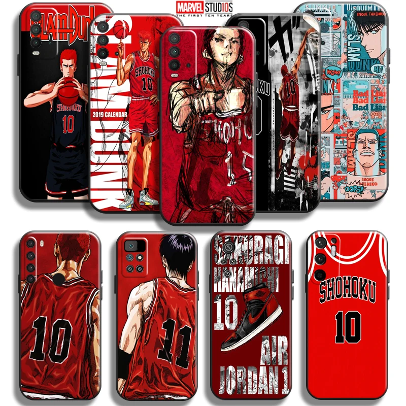 

SLAM DUNK Sakuragi Hanamichi For Xiaomi Redmi Note 10 5G 10S 10T 9 9S 9T 8 8T Pro Redmi 10 9 9AT 9T 9C 8 8A Phone Case Coque