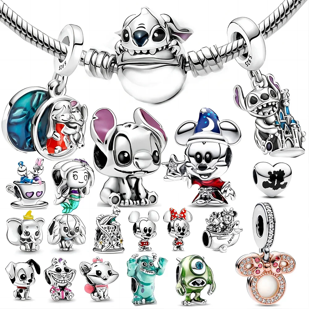 Подвески из стерлингового серебра 925 пробы для браслетов Pandora