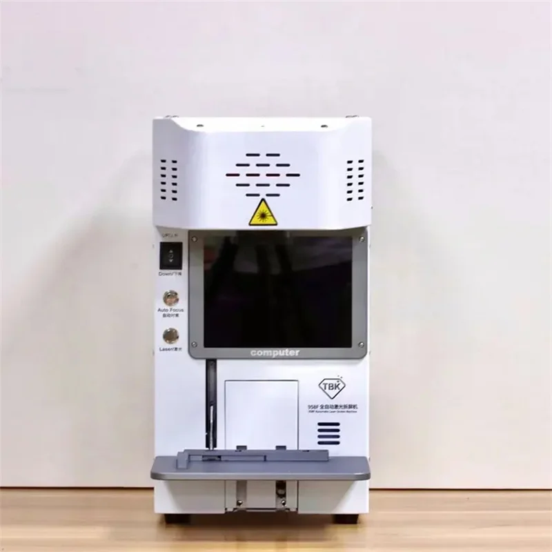 Новейшая лазерная мини-машина TBK 958F 20 Вт для удаления задней стеклянной пленки