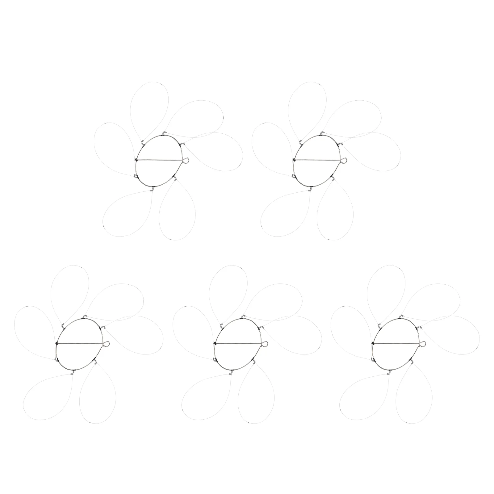 

5sets Rings Steel Wire Sets Serial Buckles