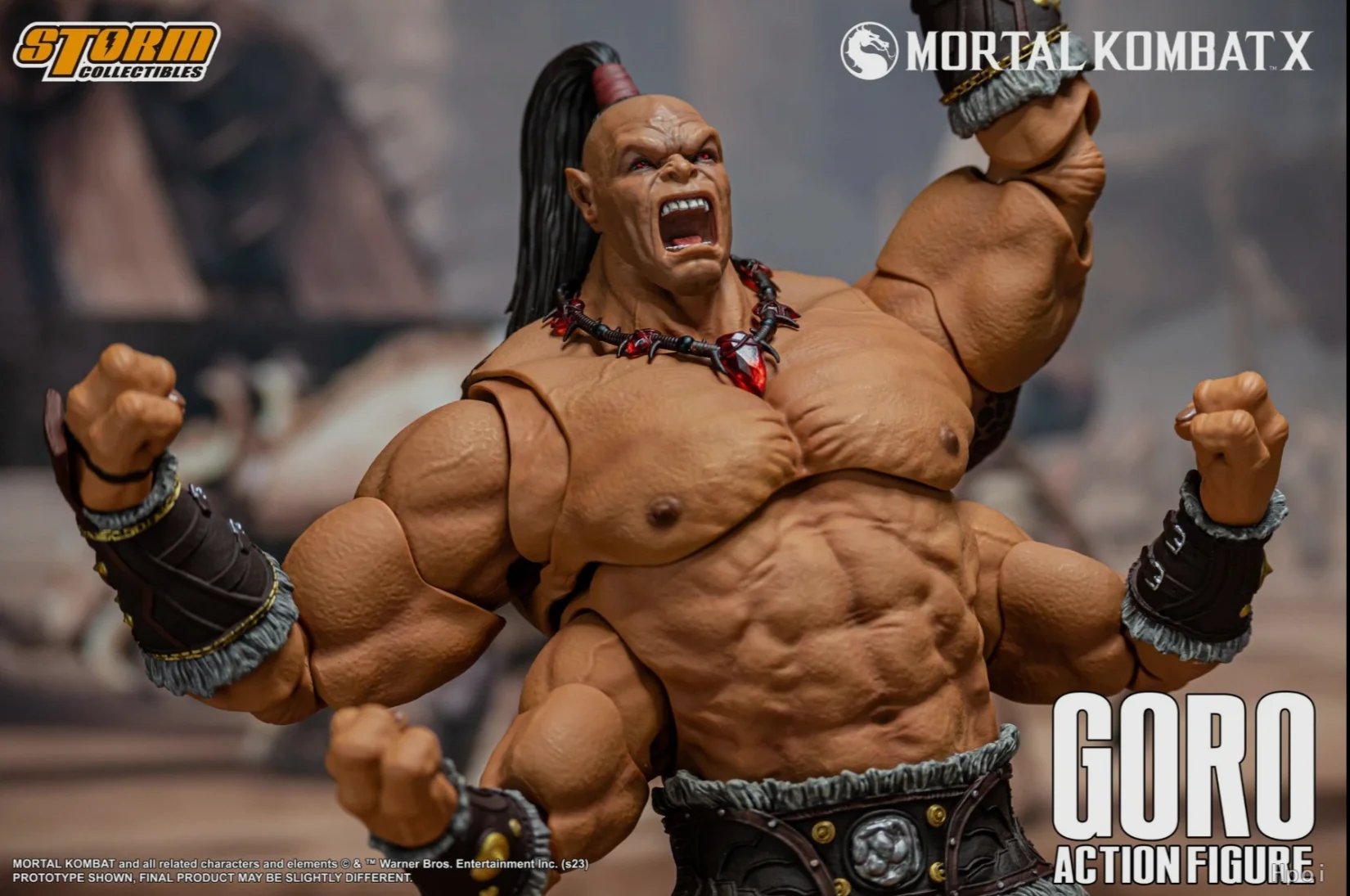 Фото 【UA】Storm Collectibles Mortal Kombat Goro: Коллекционная фигурка в масштабе 1/12, модель, игрушка, подарок №5