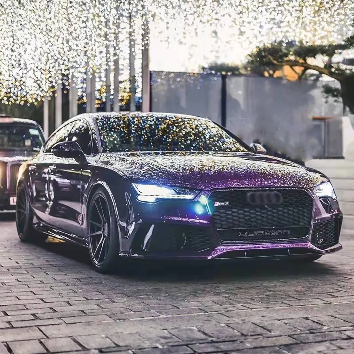 Комплект автомобильных бамперов для audis A7 C7 C7.5 2016-2018 обновленная модель RS7 с