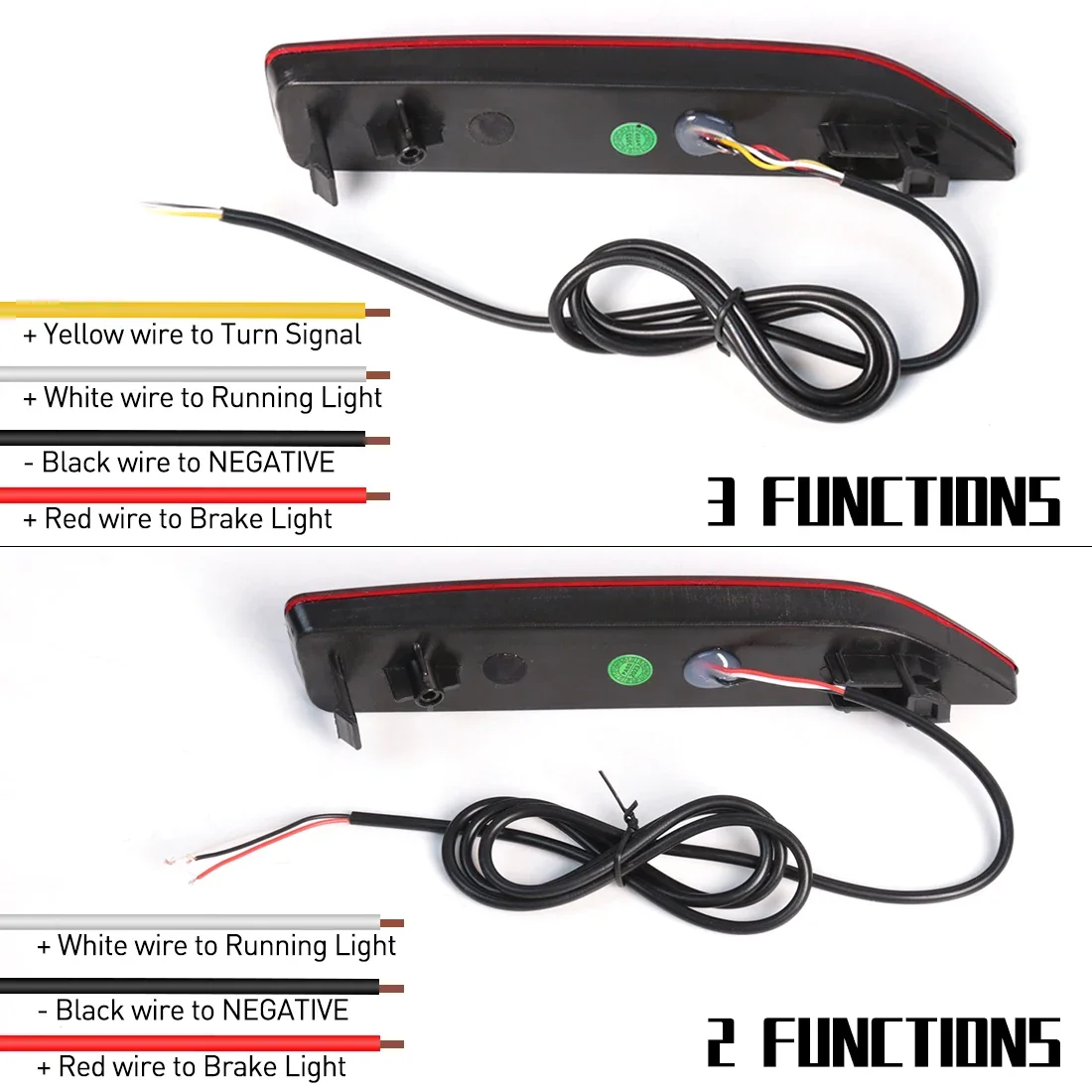 Светодиодные отражатели для заднего бампера Honda CRV CR-V BRV 2007 2008 2009 тормозные