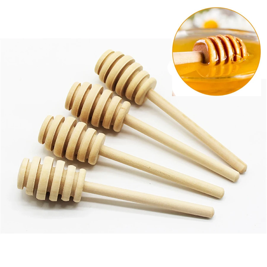 

2500 PCS 10.5cm Wooden Honey Dipper Stick Server Stirring Rod Mixing Stirrer Honey Spoons Wedding Party Bar Supply Wholesale K2