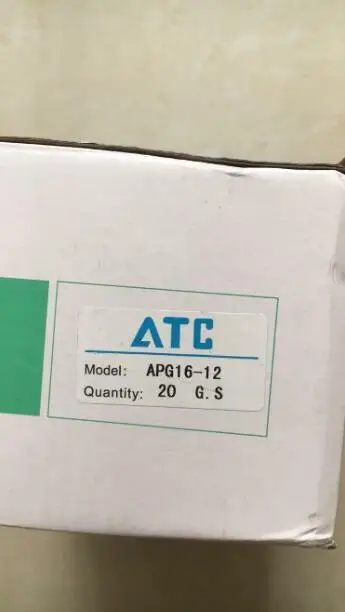 20 шт./1 коробка Новые фитинги AirTAC APG16-12 APG16 12