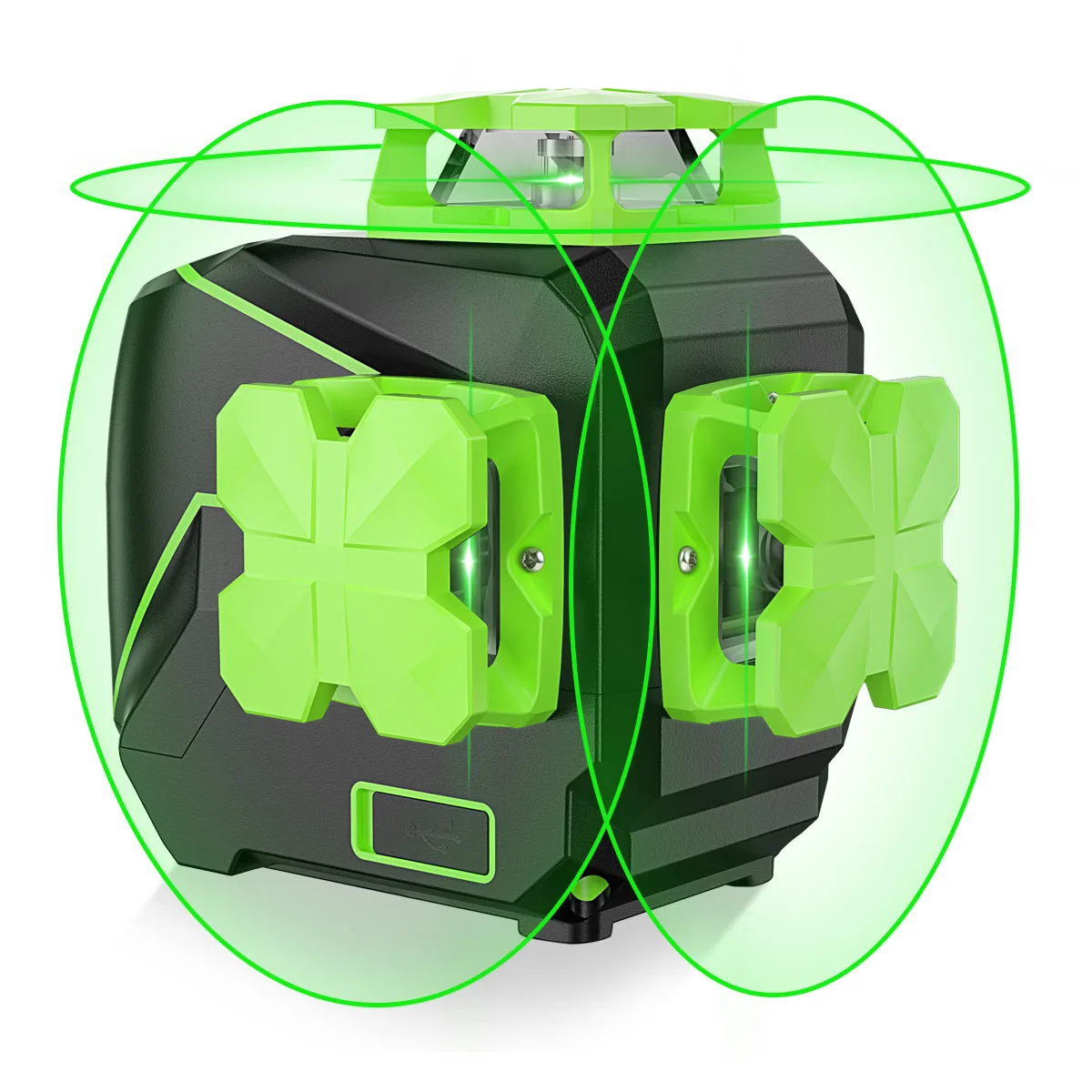 Huepar S03CG-L 360-градусный лазерный уровень 3D зеленый луч вращающиеся горизонтальные и