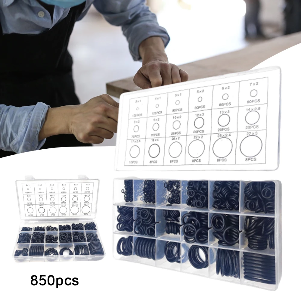 

O-Ring Assortment Kit Washer Sealing Gasket Assortment Resist Heat Gasket Washer for Automotive Faucet Repair Faucet Parts LB88