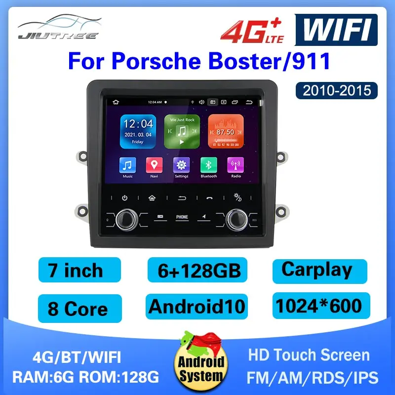 

Android 10 6 + 128 ГБ для Porsche Boster/911 2010-2015 экран автомобильный GPS-навигатор головное устройство мультимедийный плеер Автомобильный стерео рекордер