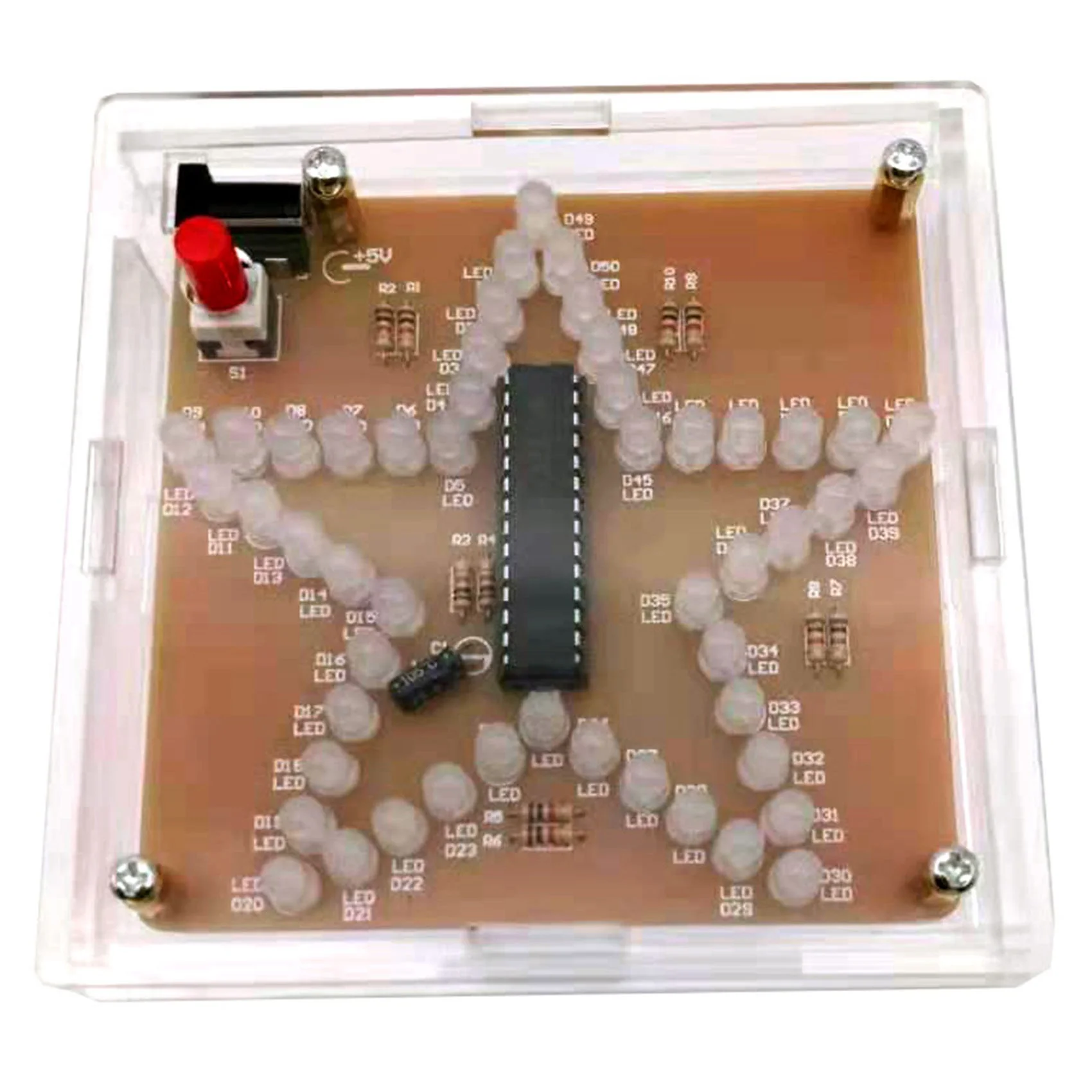 

LED Light Pentagram Electronic DIY Kit Electronics Making DIY Kit Pentagram