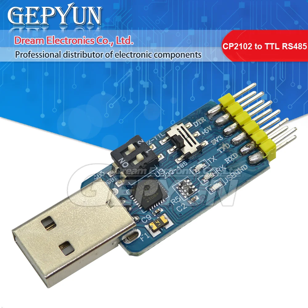 Преобразователь 6 в 1 с USB CP2102 на TTL RS232 USB TTL на RS485