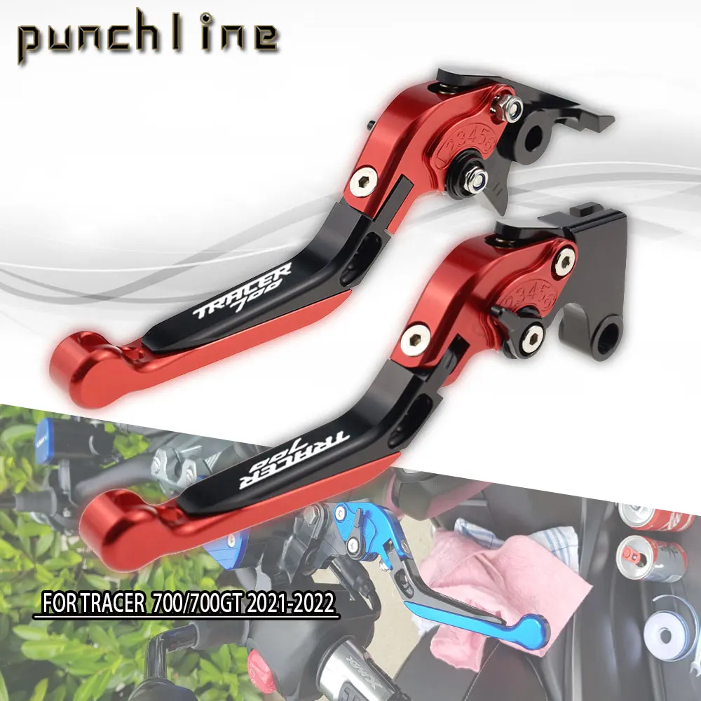 

Fit For Tracer 700/700GT 2021-2022 Motorcycle CNC Accessories Folding Extendable Brake Clutch Levers Adjustable Handle Set