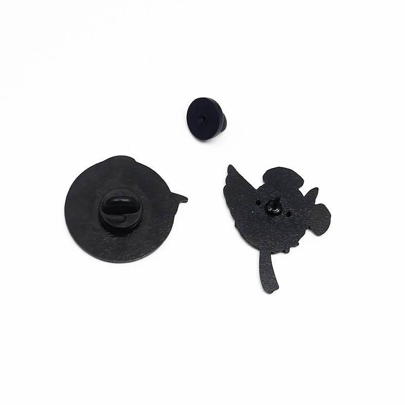 Булавки с лацканами мультяшные летающие голуби листьями броши эмалированная