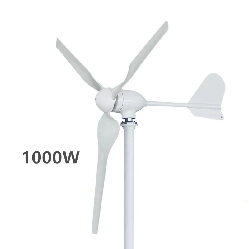 

1000w 12V 24V 48V Wind Power Turbine Generator FREE Energy For Home Efficiency Horizontal Wind Turbine