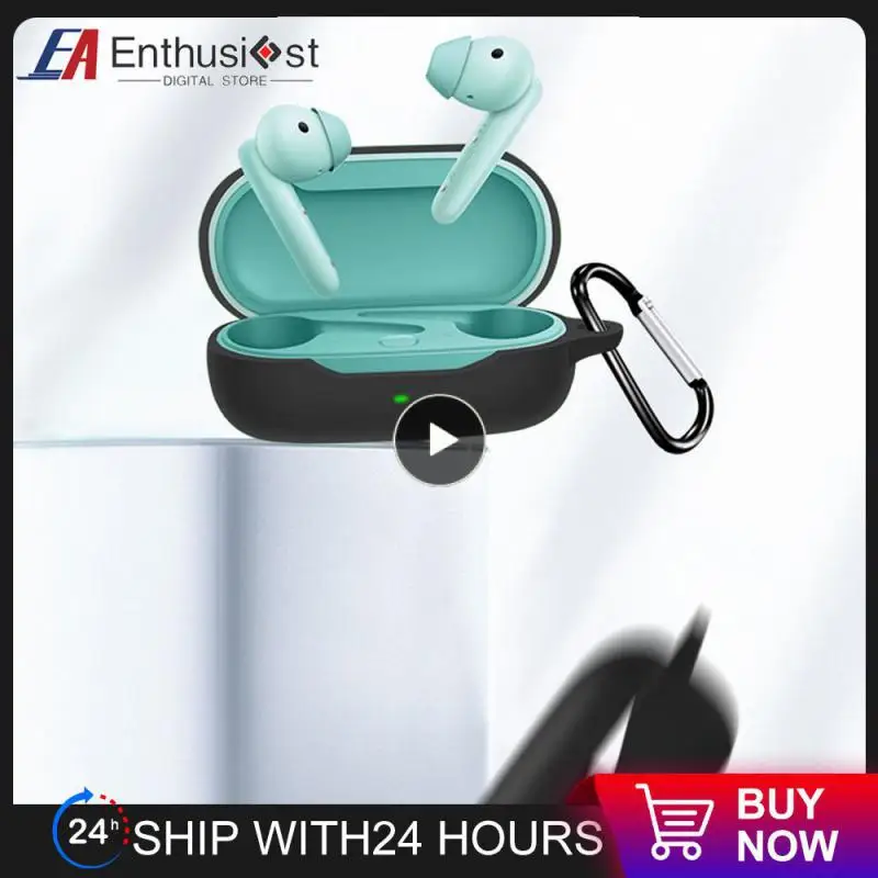 

Lasting Protection Silicone Earphone Cover Small Size Easy To Carry Headphone Cover Charging Bin Prevent Collision And Scratch