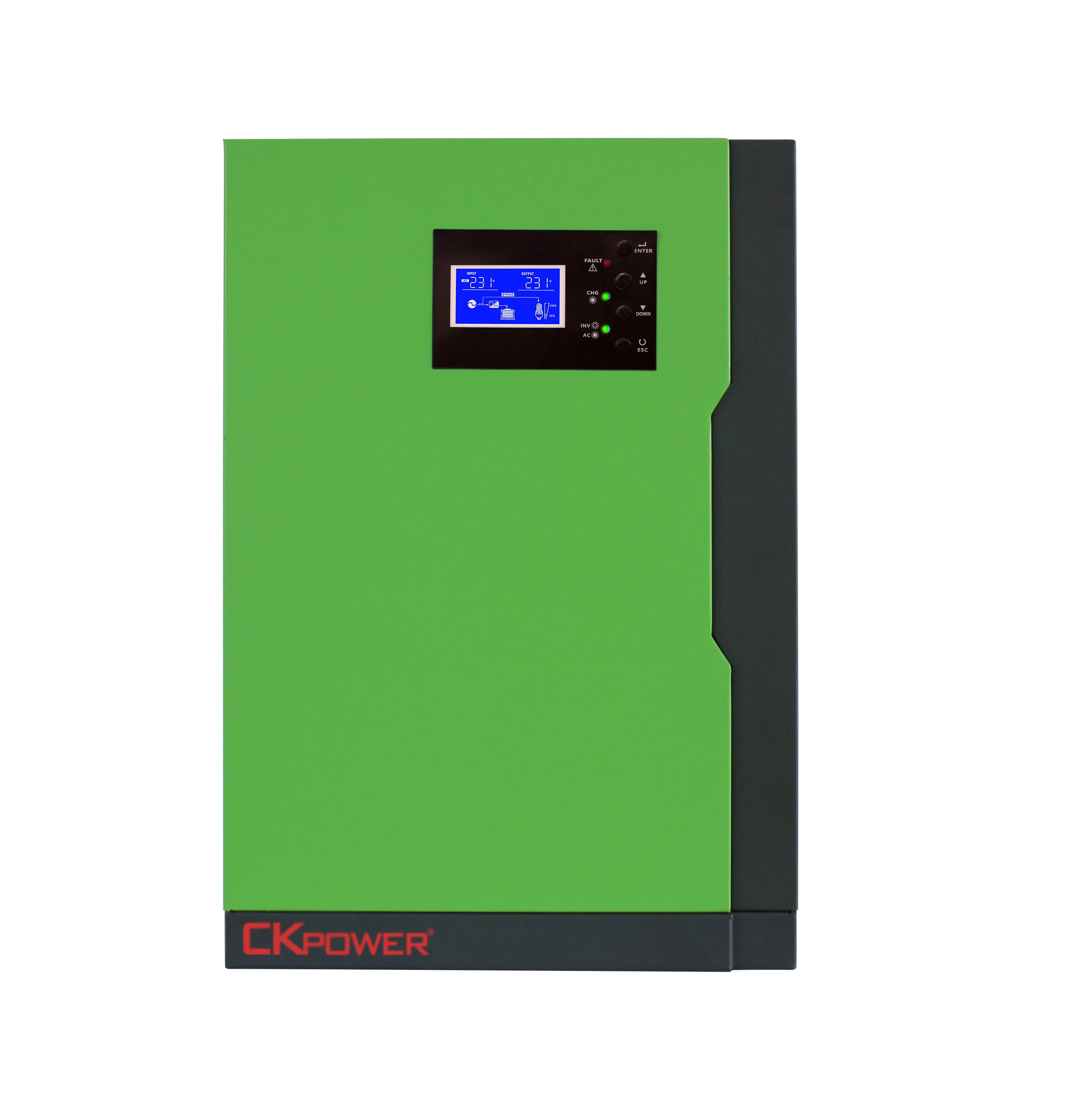 

CKPOWER 5500W Off-Grid Solar Inverter Hybrid 5.5KW Pure Sine Wave MPPT Inverter Built In 100A Solar Charger