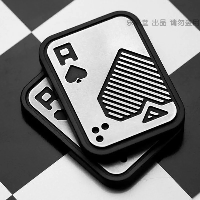 Enlarge Old Blacksmith Pop Brand PPPB Zirconium AA Fingertip Gyro Decompression Poker Push CardedcMagnet Toy LAUTIE