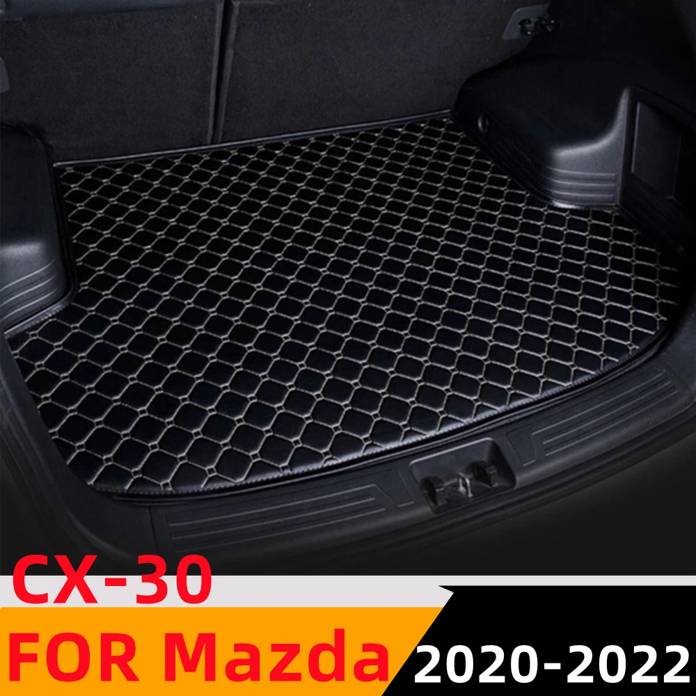 

Коврик Sinjayer для багажника автомобиля, водонепроницаемые коврики для багажника автомобиля, плоский бортовой коврик для груза, коврик, подкладка, подходящая для MAZDA CX-30 CX30 2020-2022