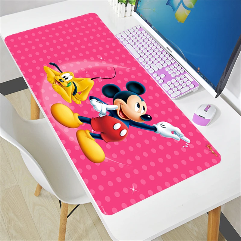 Disney Mickey Minnie Mouse Pad Anime Gaming Accessories Varmilo Keyboard Desk Mat Gabinete Gamer Carpet Genshin Impact Mousepad