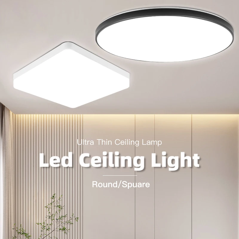 

Led Panel Light Round Ceiling Lights 220V Led Panel Wall lamp 18w 20w 30w 40w 72w Square Ceiling Lamp For Home Kitchen Bedroom